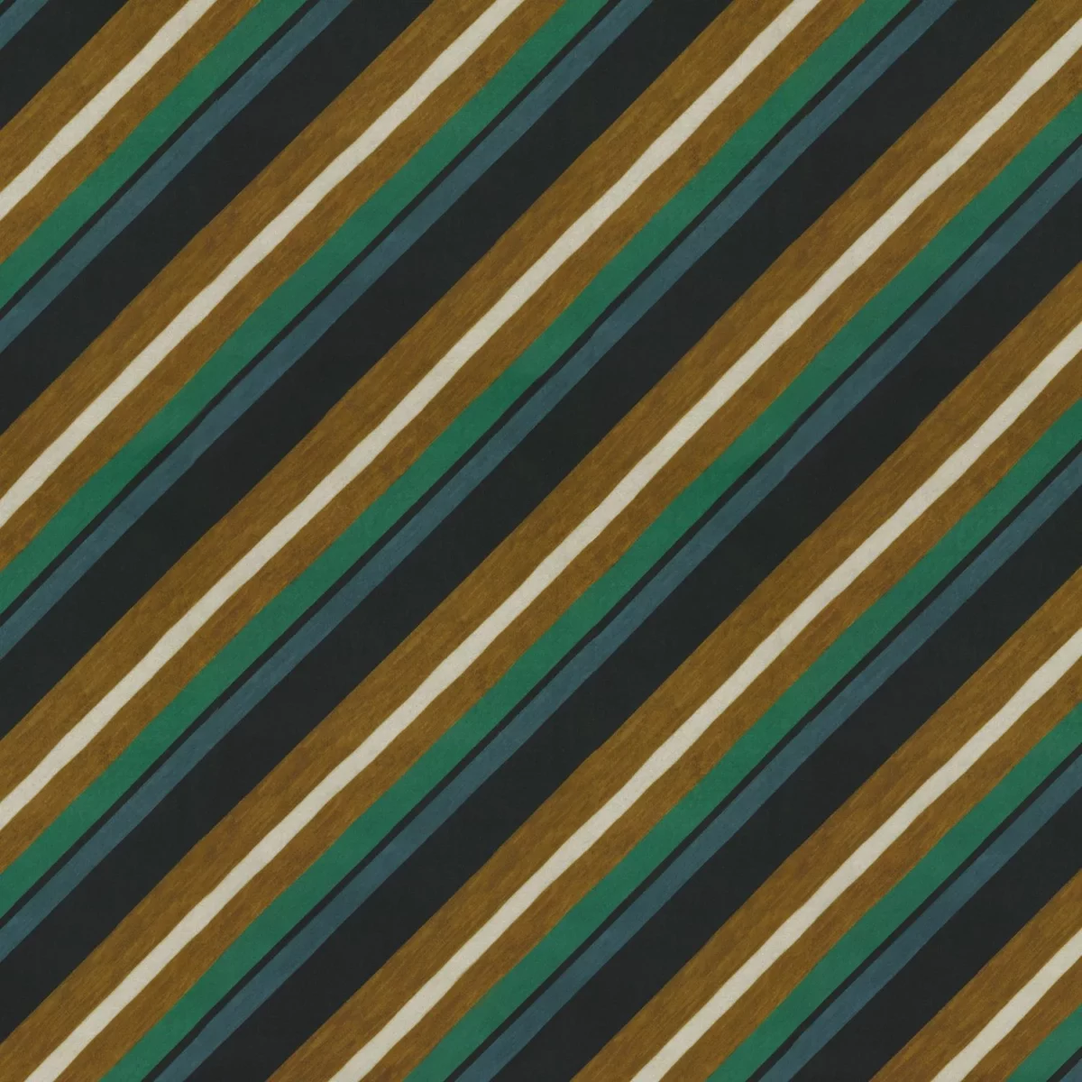 blue striped velvet-chenille fabric from Camengo