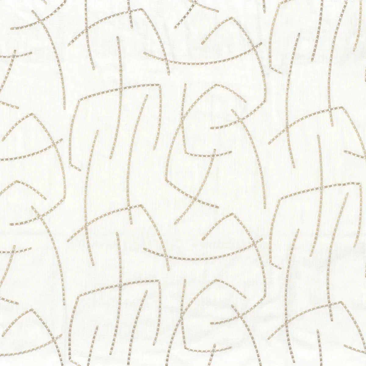 Napo Fabric - Nacre by neutral misc embroideried fabric from Camengo