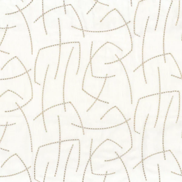 Napo Fabric - Nacre by neutral misc embroideried fabric from Camengo