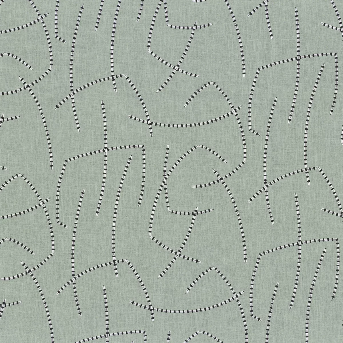 Napo Fabric - Jade by green misc embroideried fabric from Camengo