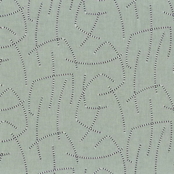 Napo Fabric - Jade by green misc embroideried fabric from Camengo