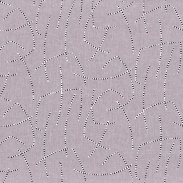 Napo Fabric - Noir by purple misc embroideried fabric from Camengo
