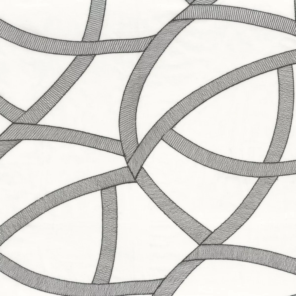 Faisceau Fabric - Carbone by black-grey misc embroideried fabric from Camengo