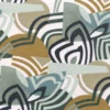 blue contemporary cotton fabric from Camengo
