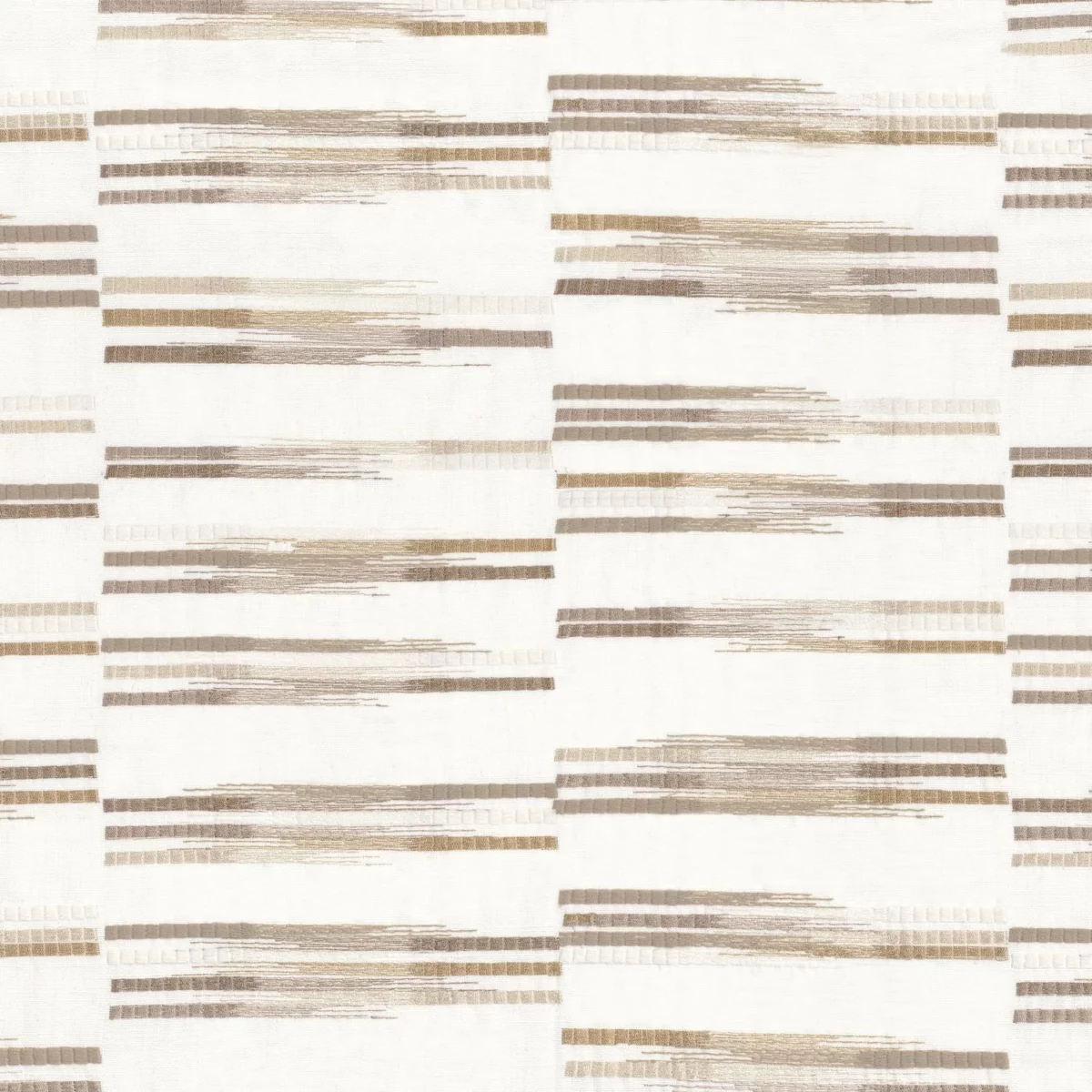 Bakelite Fabric - Nacre by neutral striped embroideried fabric from Camengo