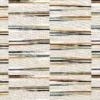 multicolour striped embroideried fabric from Camengo