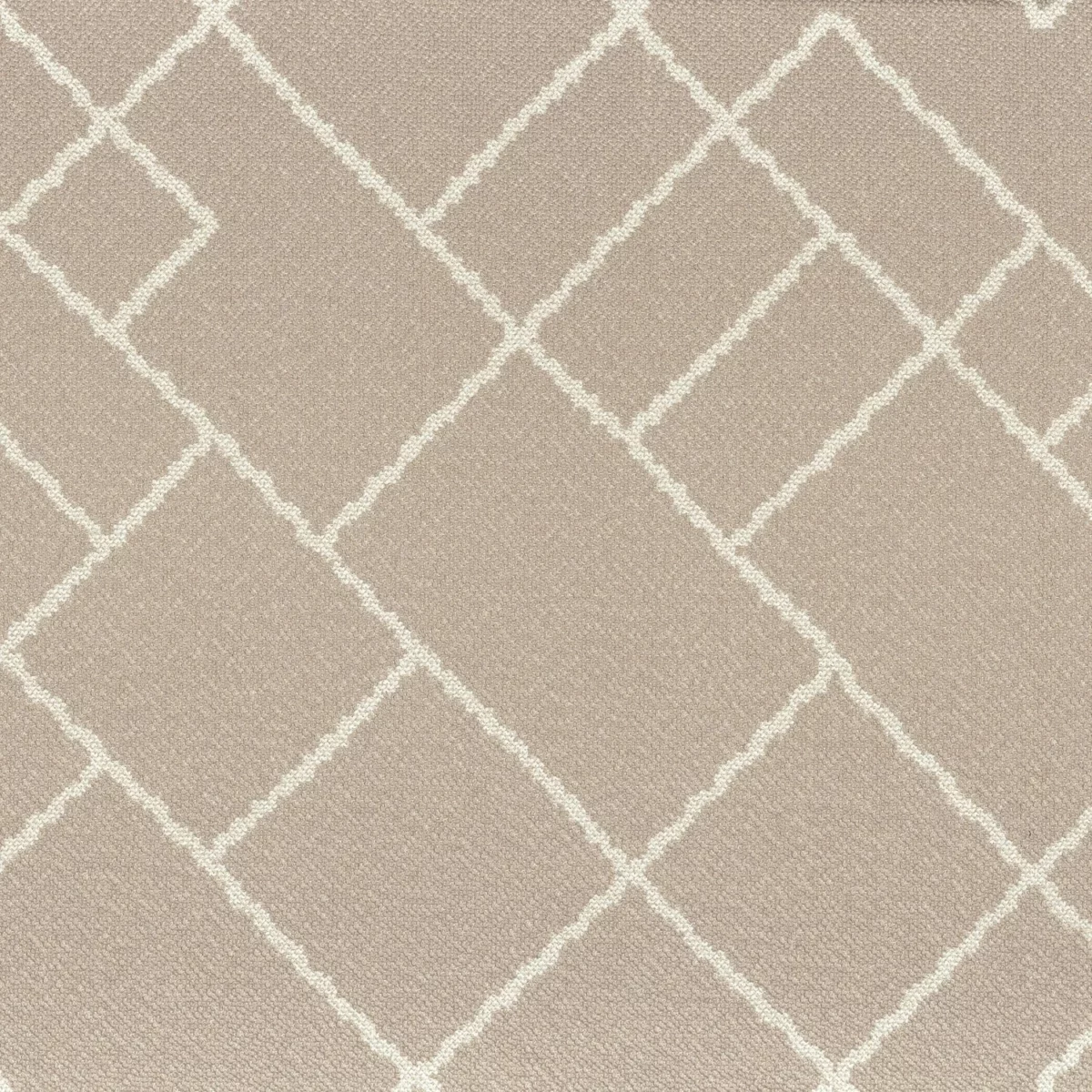 neutral geometric jacquard fabric from Camengo