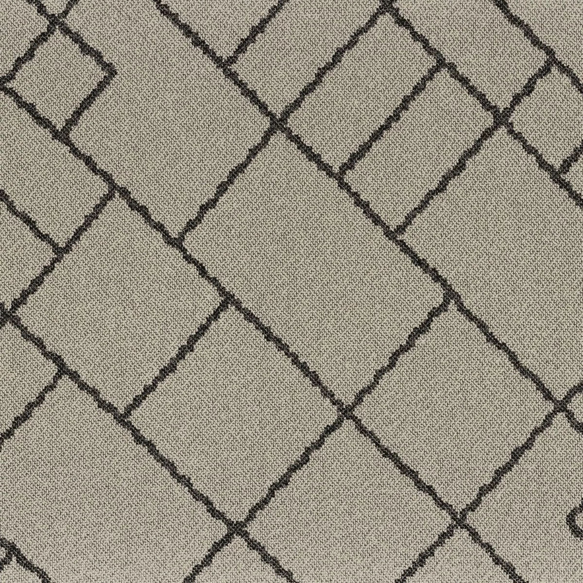 Lapili Fabric - Ardoise by black-grey geometric jacquard fabric from Camengo