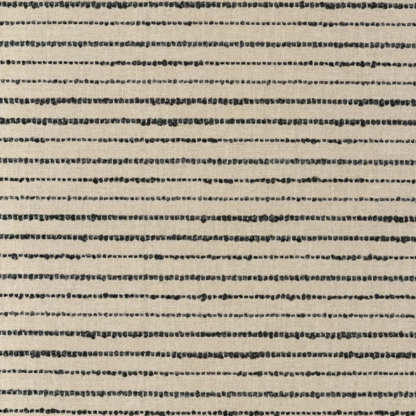 Hekla Fabric - Ardoise by black-grey striped misc fabric from Camengo