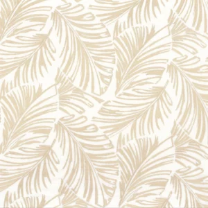 neutral botanical embroideried fabric from Camengo