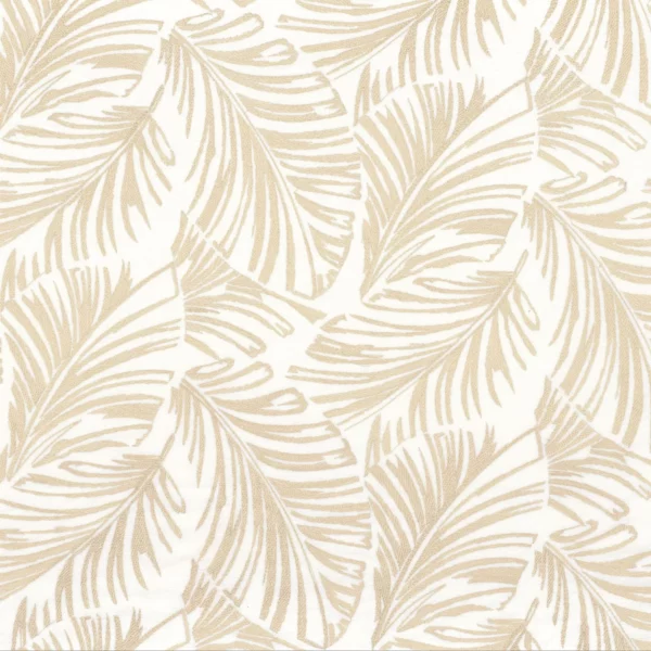 Vivace Fabric - Nacre by neutral botanical embroideried fabric from Camengo