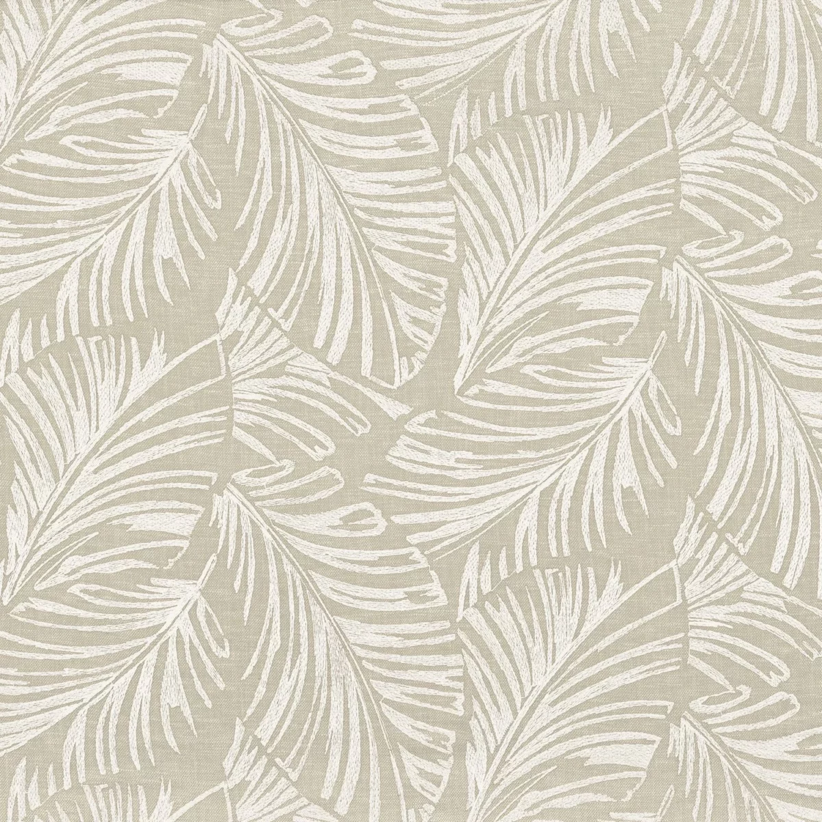 Vivace Fabric - Lin by neutral botanical embroideried fabric from Camengo