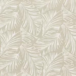 neutral botanical embroideried fabric from Camengo