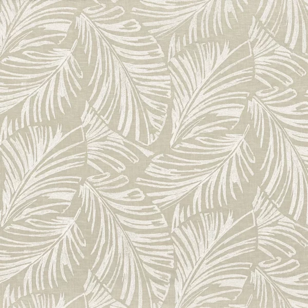 Vivace Fabric - Lin by neutral botanical embroideried fabric from Camengo