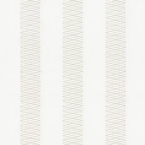 white striped embroideried fabric from Camengo