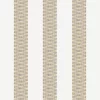 yellow striped embroideried fabric from Camengo