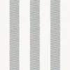 blue striped embroideried fabric from Camengo