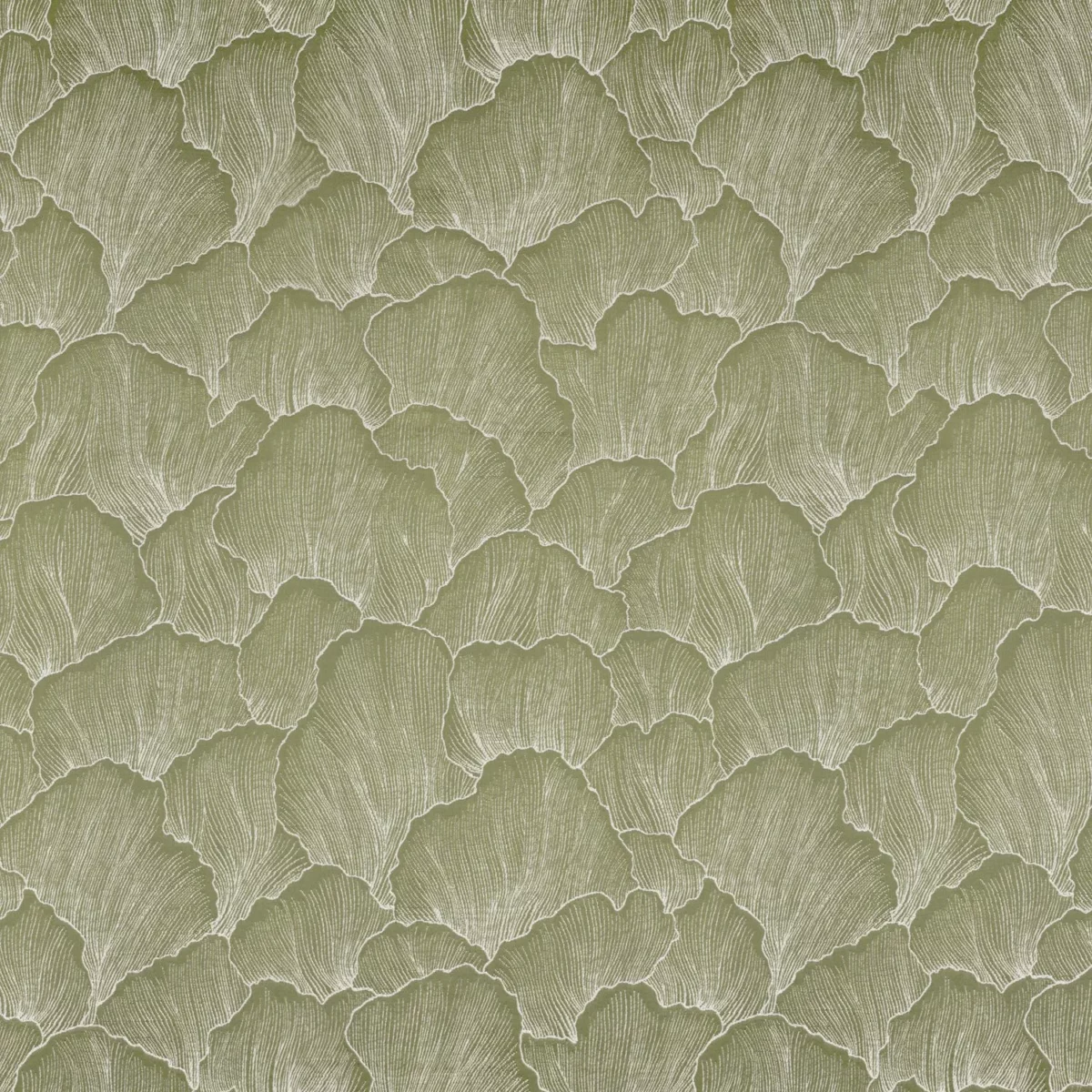 Labelle Fabric - Lichen by green misc jacquard fabric from Camengo