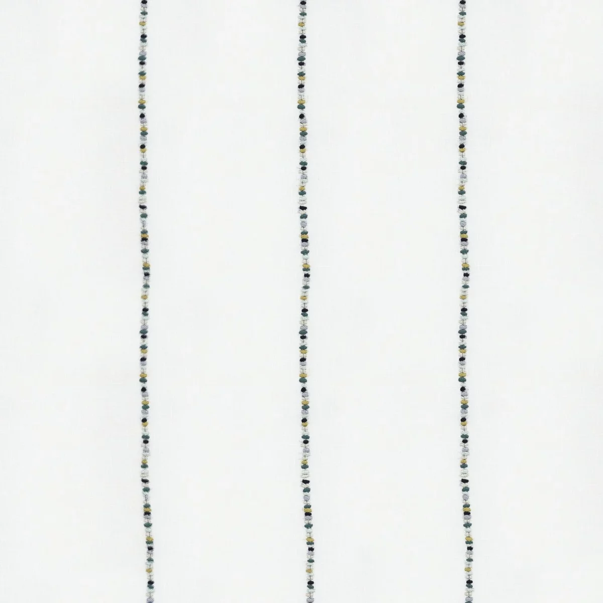 Ombelle Fabric - Jade by blue striped voile-sheer fabric from Camengo