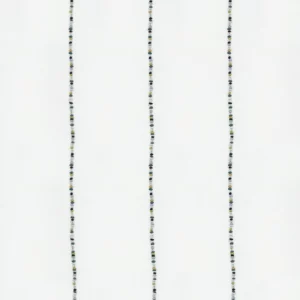 blue striped voile-sheer fabric from Camengo