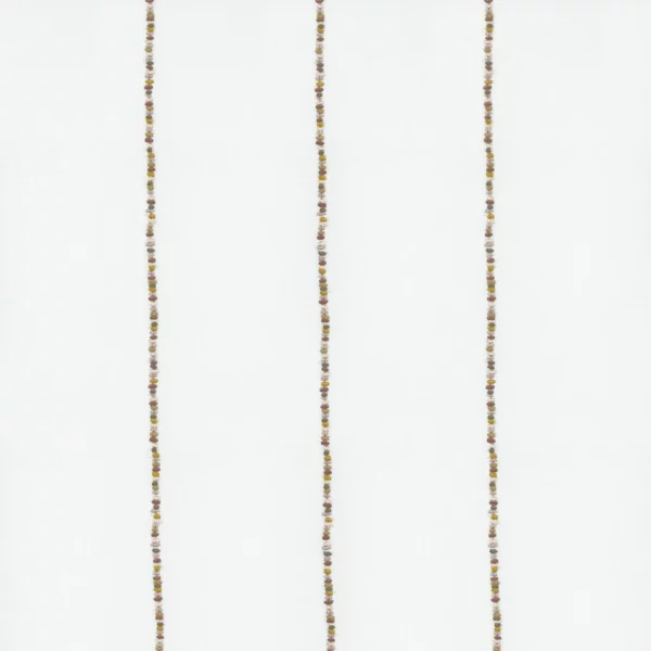 Ombelle Fabric - Safran by white striped voile-sheer fabric from Camengo