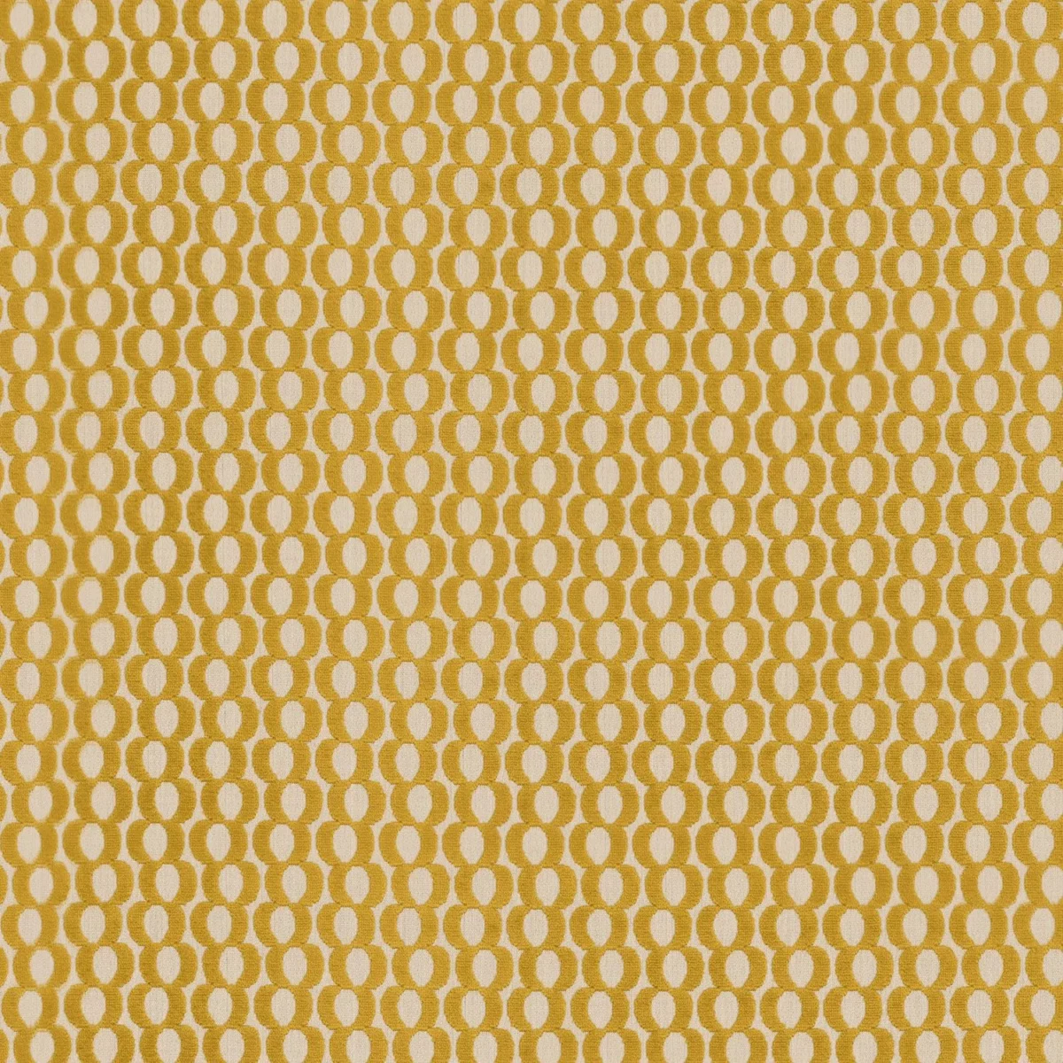 yellow spotted jacquard fabric from Camengo