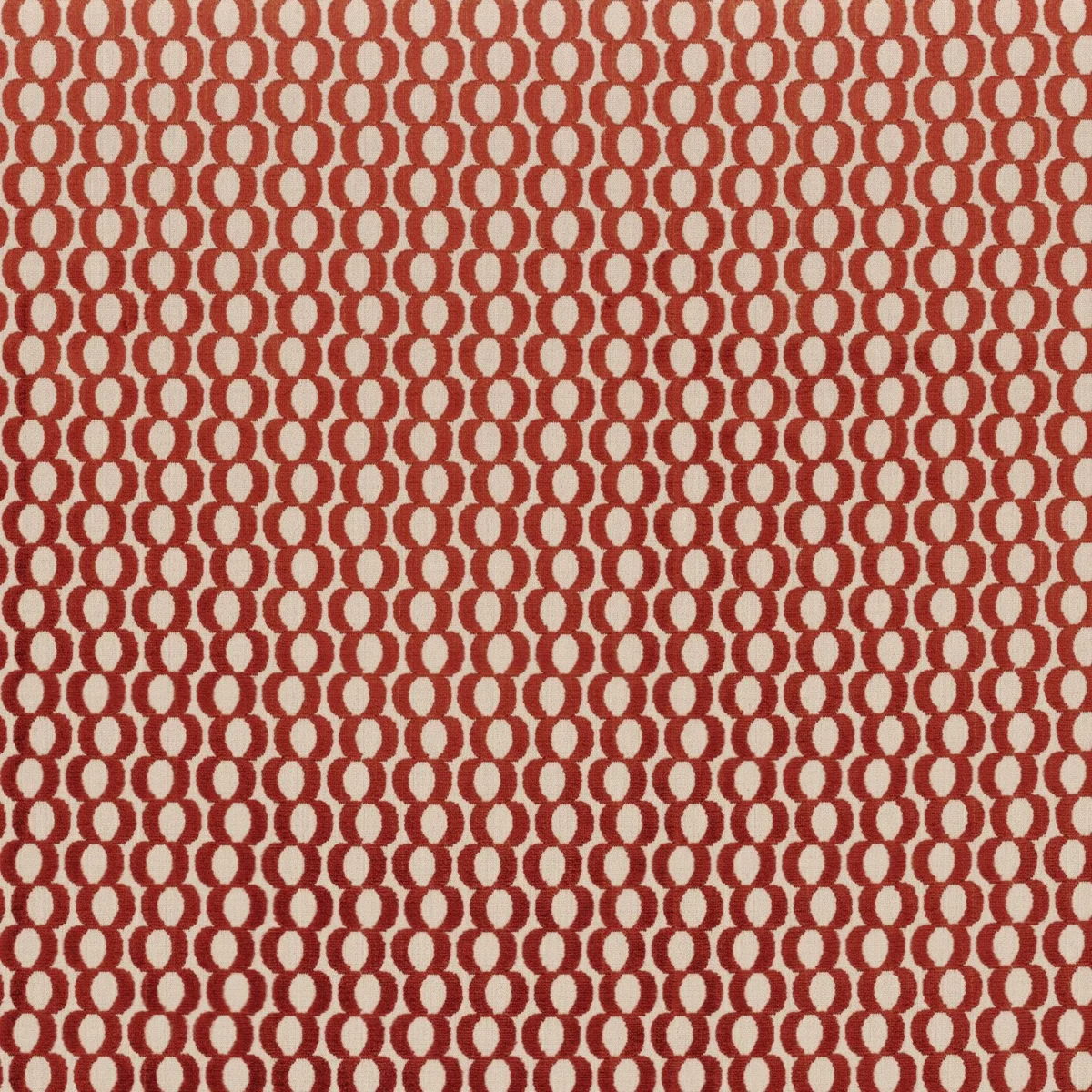red spotted jacquard fabric from Camengo