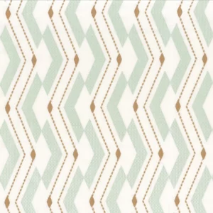 blue striped embroideried fabric from Camengo