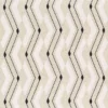 black-grey striped embroideried fabric from Camengo