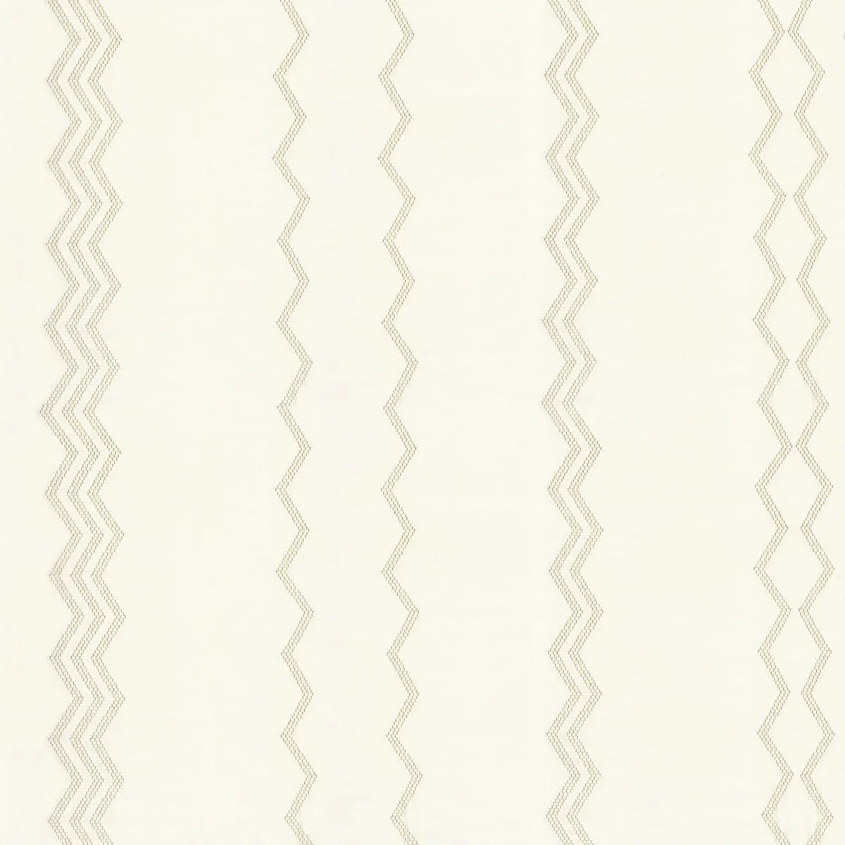 Azteque Fabric - Or by white striped embroideried fabric from Camengo