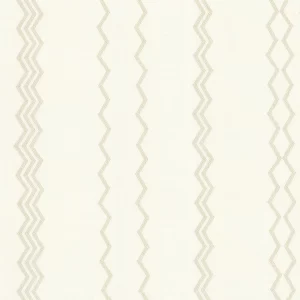 white striped embroideried fabric from Camengo