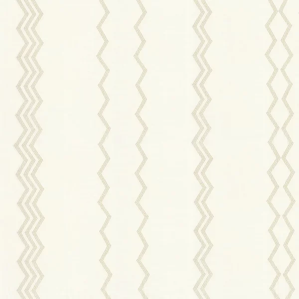 Azteque Fabric - Or by white striped embroideried fabric from Camengo