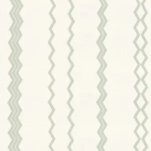 blue striped embroideried fabric from Camengo