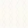 white geometric embroideried fabric from Camengo
