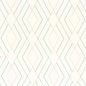 blue geometric embroideried fabric from Camengo