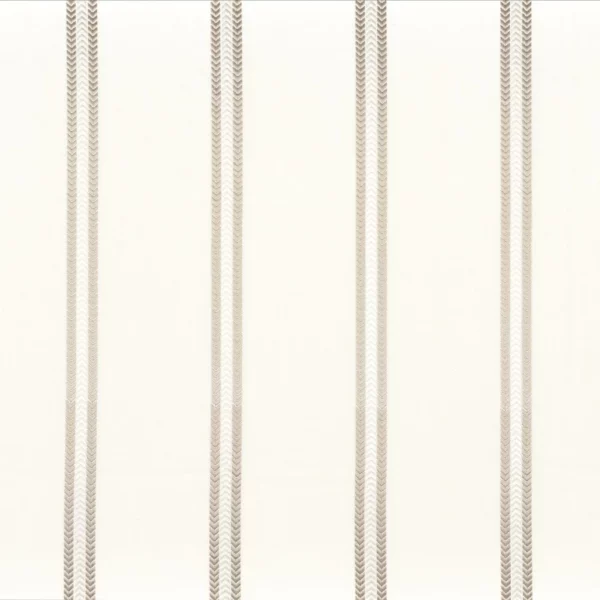 white striped embroideried fabric from Camengo