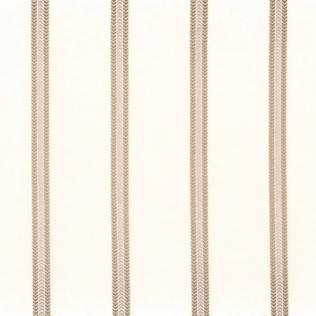 Lima Fabric - Nude by pink striped embroideried fabric from Camengo