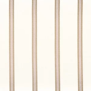 pink striped embroideried fabric from Camengo