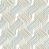 blue retro embroideried fabric from Camengo