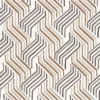 black-grey retro embroideried fabric from Camengo