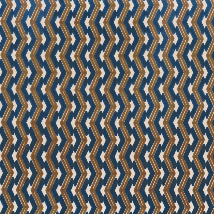 Incas Velvet Fabric - Navy swatch