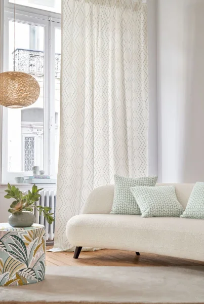 Cordillere Des Andes Fabric - Celadon by Cordillere Des Andes Fabric - Celadon from