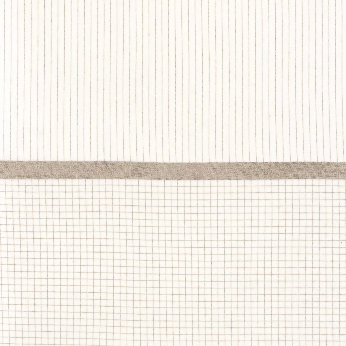 Mai Fabric - Lin by neutral striped voile-sheer fabric from Camengo
