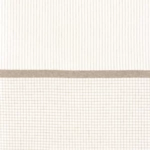 neutral striped voile-sheer fabric from Camengo