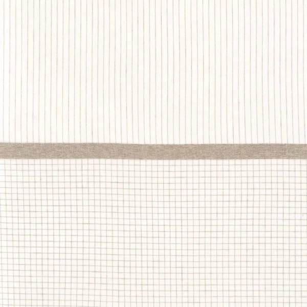 Mai Fabric - Lin by neutral striped voile-sheer fabric from Camengo