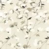neutral botanical cotton fabric from Camengo