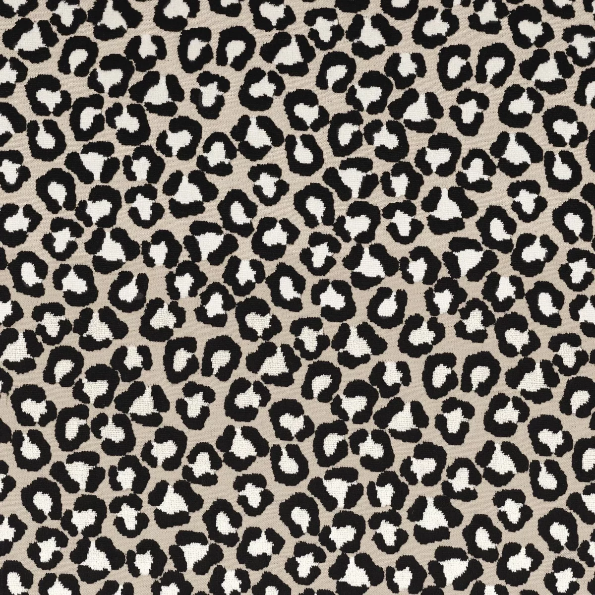 black-grey spotted jacquard fabric from Camengo
