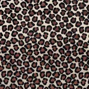 brown spotted jacquard fabric from Camengo