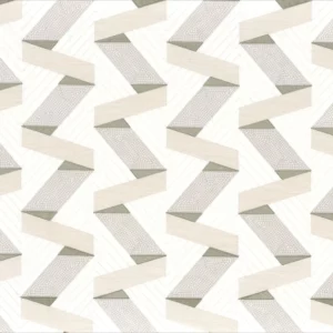 neutral retro embroideried fabric from Camengo