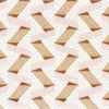 orange retro embroideried fabric from Camengo